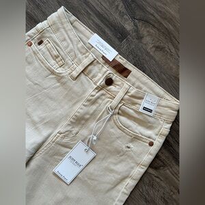 NWT! Judy Blue Khaki Distressed Jeans